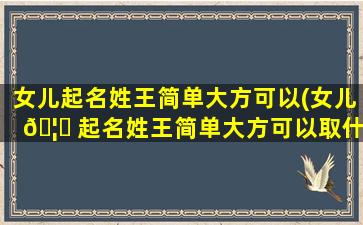 女儿起名姓王简单大方可以(女儿 🦁 起名姓王简单大方可以取什么)